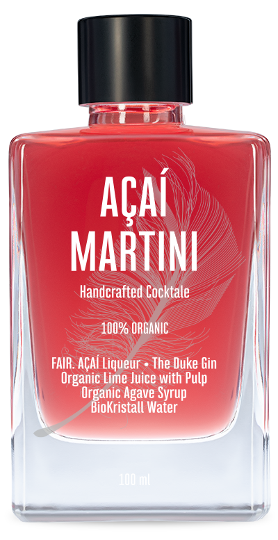 Acai Martini Gin fruchtiger suesser Bottled Cocktail