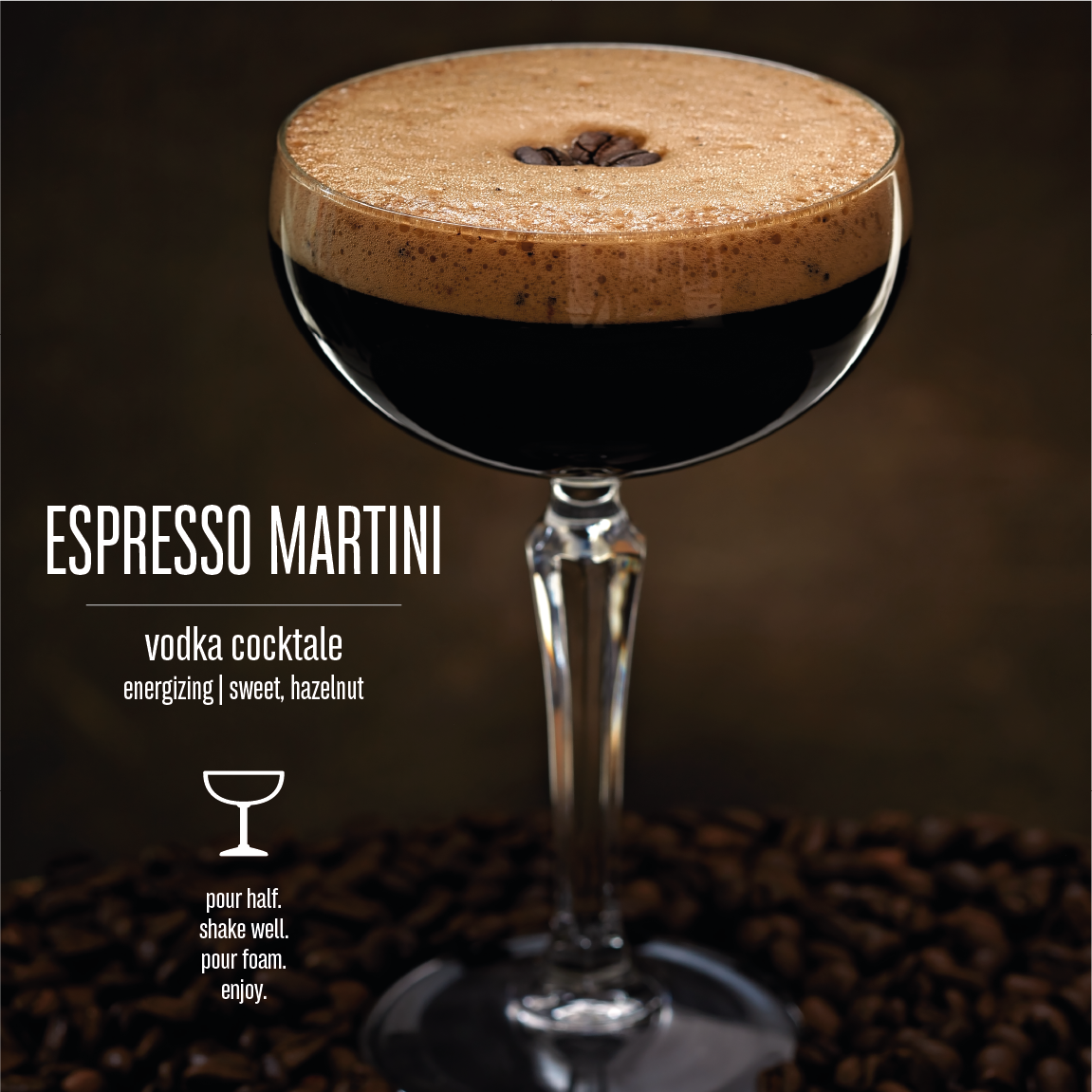Espresso Martini • Cocktale • premium bottled Vodka Coffee Cocktail