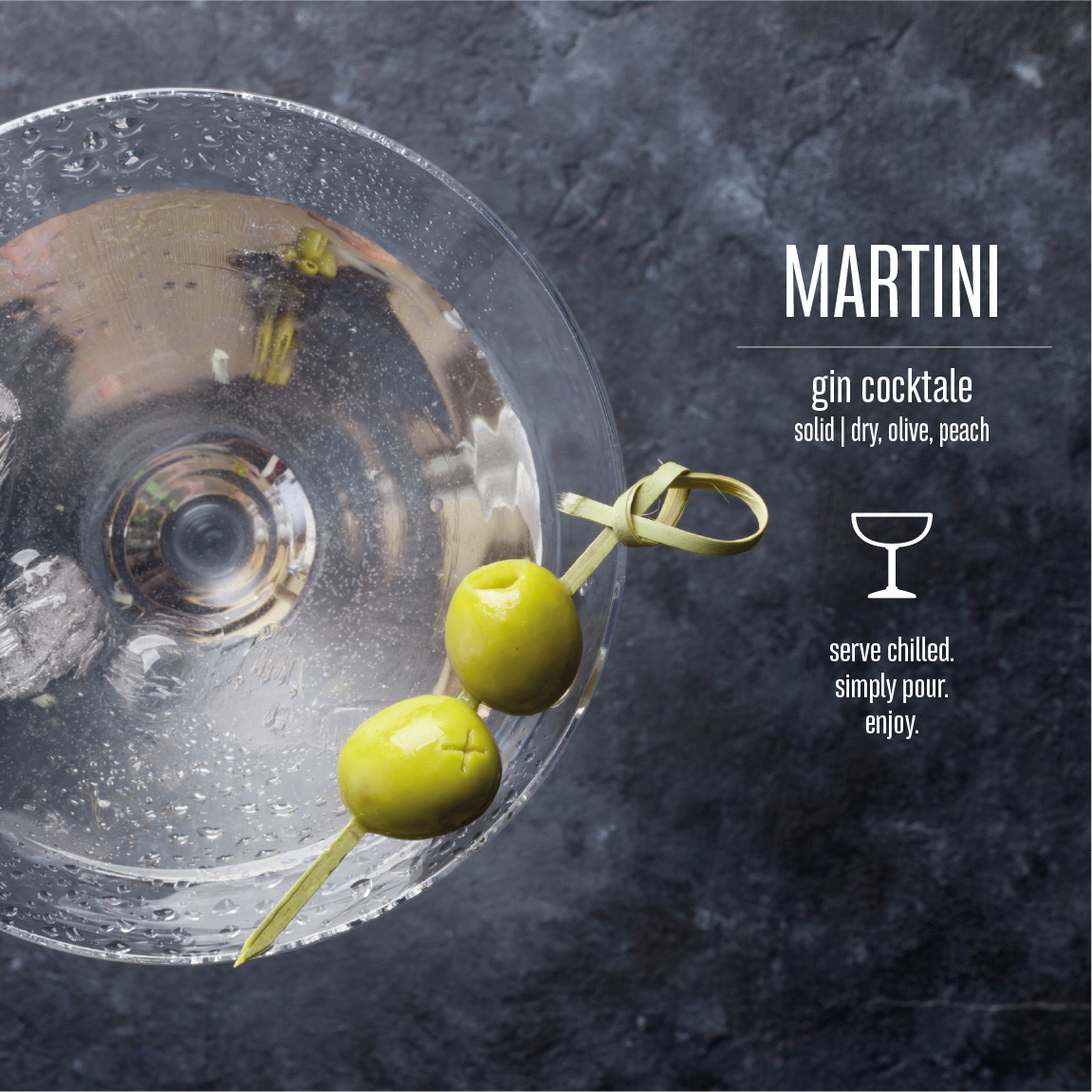 Martini • Cocktale • premium bottled Gin Cocktail